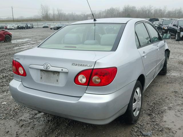 1NXBR32E26Z741532 - 2006 TOYOTA COROLLA CE SILVER photo 4