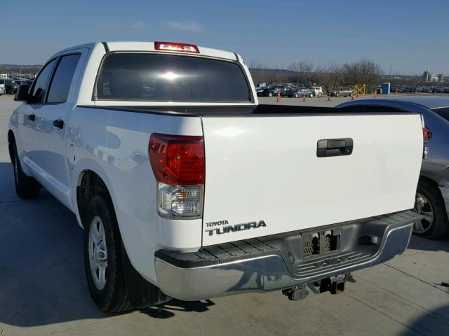 5TFEM5F1XCX042694 - 2012 TOYOTA TUNDRA CRE WHITE photo 3