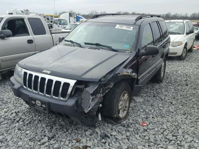 1J4GX48S93C539382 - 2003 JEEP GRAND CHER BLACK photo 2