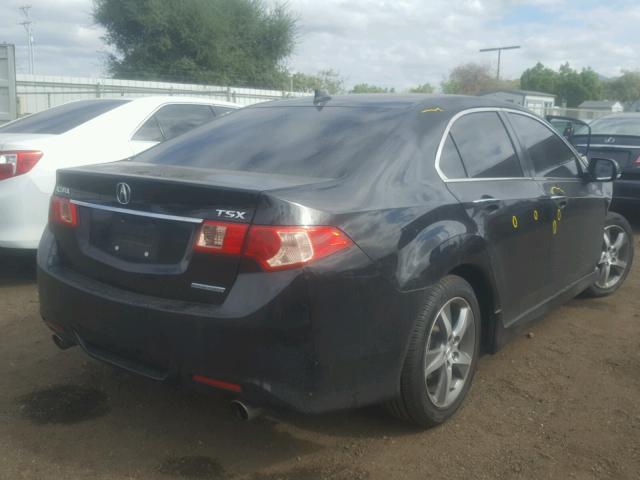 JH4CU2F83CC021372 - 2012 ACURA TSX SE BLACK photo 4