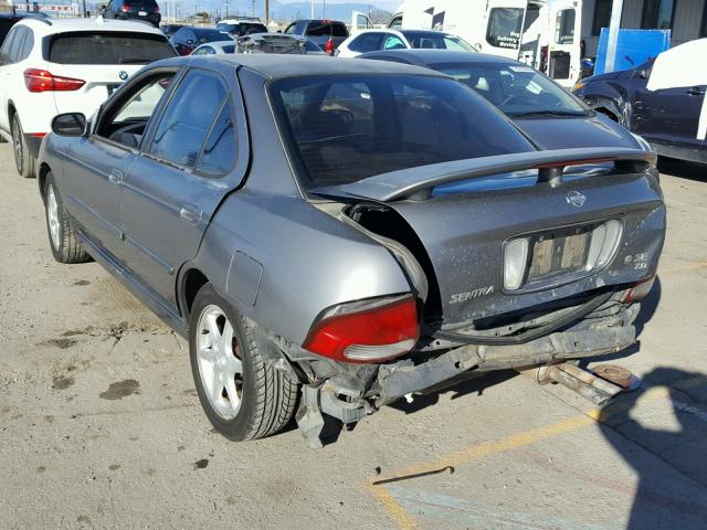 3N1BB51D11L112413 - 2001 NISSAN SENTRA SE GRAY photo 3