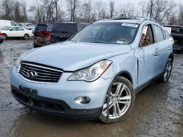 JN1AJ0HR3BM850238 - 2011 INFINITI EX35 BASE BLUE photo 2