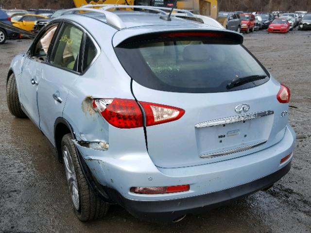 JN1AJ0HR3BM850238 - 2011 INFINITI EX35 BASE BLUE photo 3