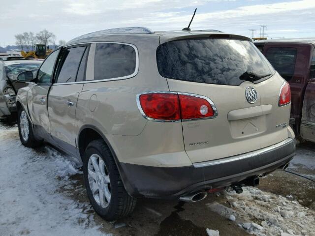 5GAEV23718J101728 - 2008 BUICK ENCLAVE CX GOLD photo 3