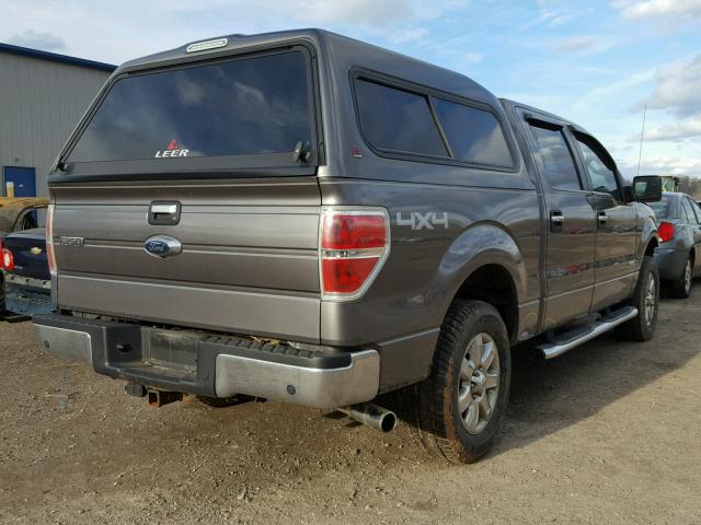 1FTFW1ET3DFA10655 - 2013 FORD F150 SUPER GRAY photo 4