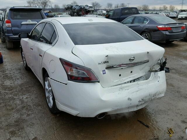 1N4AA5AP5CC805561 - 2012 NISSAN MAXIMA S WHITE photo 3