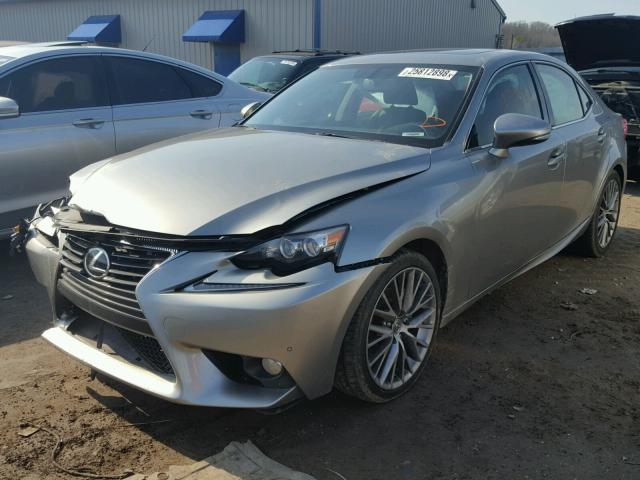 JTHBF1D29E5016151 - 2014 LEXUS IS 250 GRAY photo 2