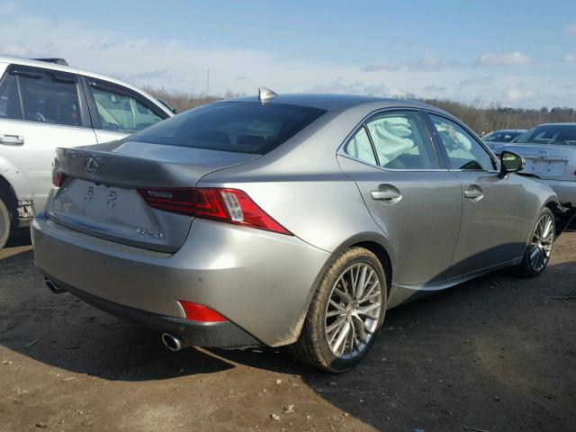 JTHBF1D29E5016151 - 2014 LEXUS IS 250 GRAY photo 4