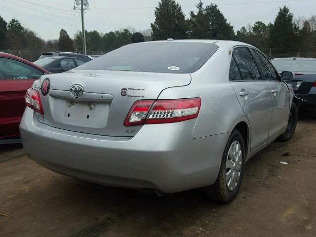 4T1BF3EK8BU123653 - 2011 TOYOTA CAMRY BASE SILVER photo 4