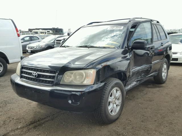 JTEGF21A530119064 - 2003 TOYOTA HIGHLANDER BLACK photo 2