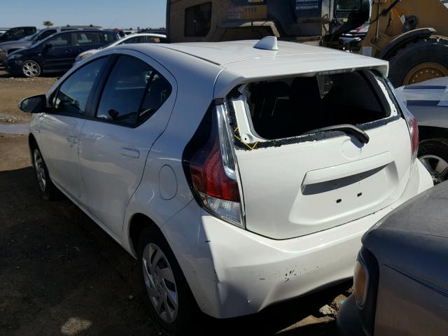 JTDKDTB33F1108959 - 2015 TOYOTA PRIUS C WHITE photo 3