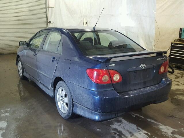 2T1BR32E77C840947 - 2007 TOYOTA COROLLA CE BLUE photo 3