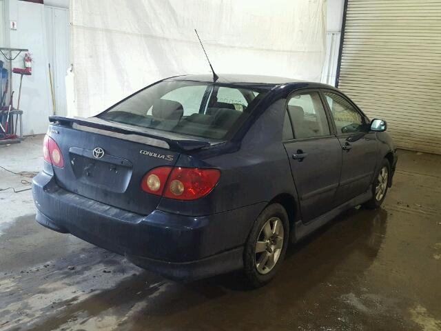 2T1BR32E77C840947 - 2007 TOYOTA COROLLA CE BLUE photo 4