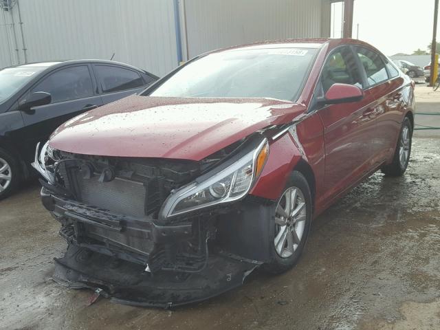 5NPE24AF5GH374613 - 2016 HYUNDAI SONATA SE RED photo 2