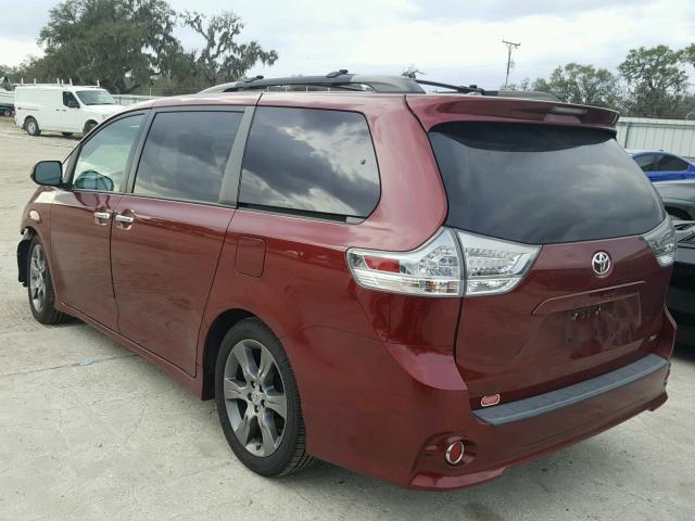 5TDXK3DC6DS376574 - 2013 TOYOTA SIENNA SPO RED photo 3