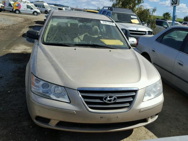 5NPET46C39H432118 - 2009 HYUNDAI SONATA GLS GOLD photo 9