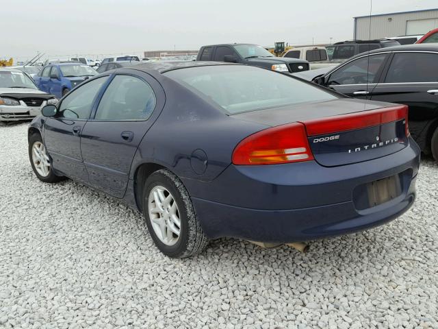 2B3HD46R84H646636 - 2004 DODGE INTREPID S BLUE photo 3