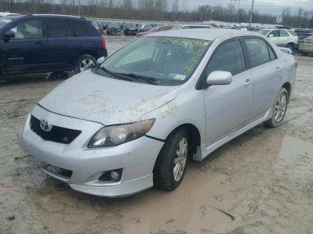 1NXBU40EX9Z152059 - 2009 TOYOTA COROLLA BA SILVER photo 2