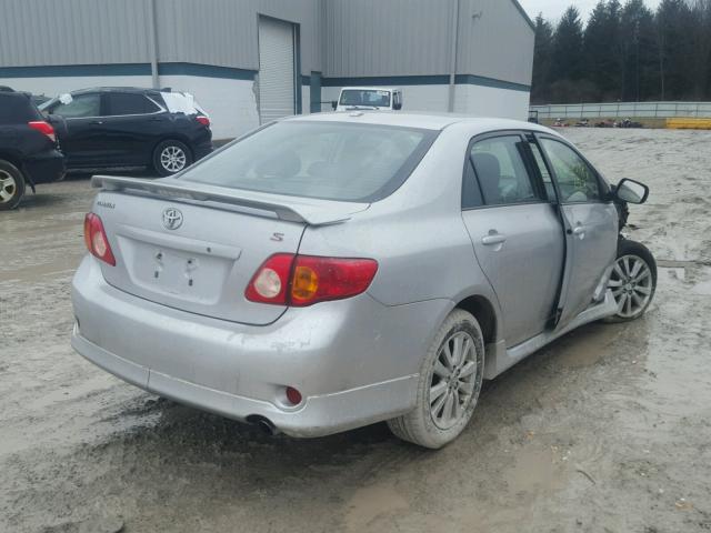 1NXBU40EX9Z152059 - 2009 TOYOTA COROLLA BA SILVER photo 4