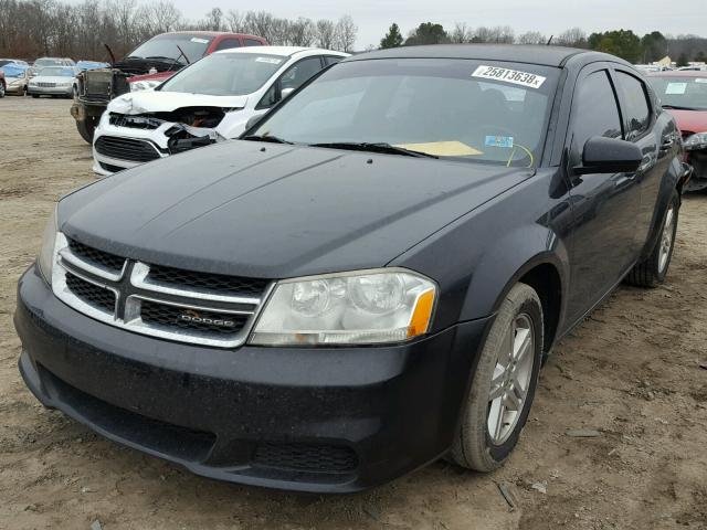 1C3CDZCB9CN177774 - 2012 DODGE AVENGER SX BLACK photo 2