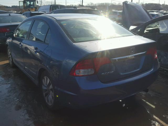 2HGFA1F82BH510330 - 2011 HONDA CIVIC EX BLUE photo 3