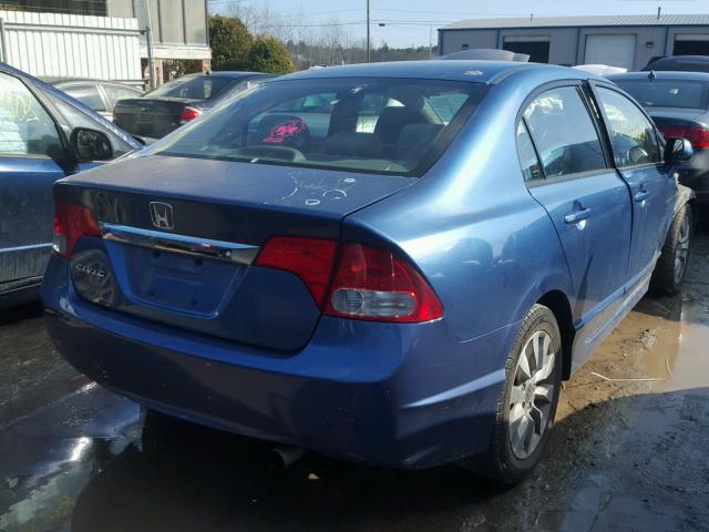 2HGFA1F82BH510330 - 2011 HONDA CIVIC EX BLUE photo 4