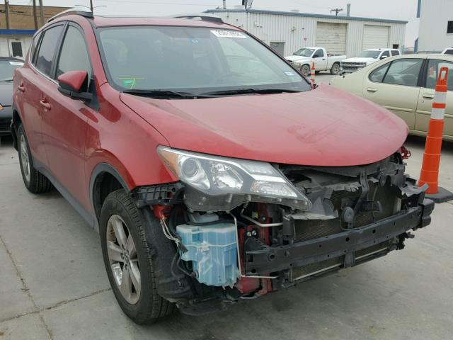 JTMWFREV9FJ039402 - 2015 TOYOTA RAV4 XLE RED photo 1