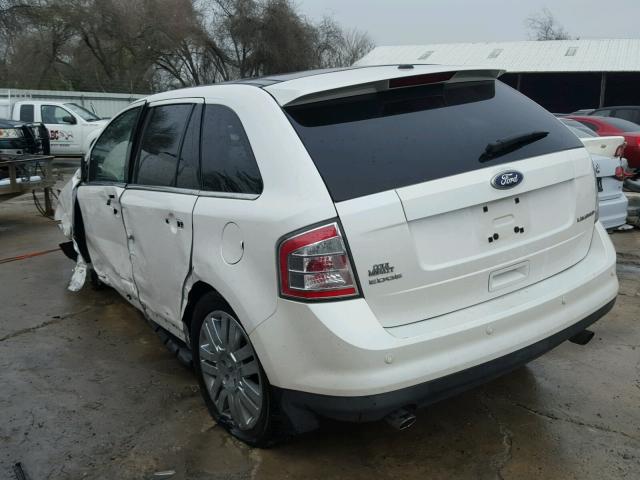 2FMDK3KC4ABB64478 - 2010 FORD EDGE LIMIT WHITE photo 3