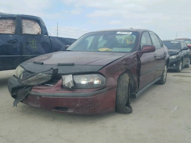 2G1WF55E9Y9136941 - 2000 CHEVROLET IMPALA 红色 照片 2