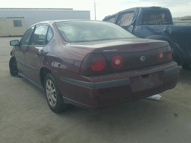 2G1WF55E9Y9136941 - 2000 CHEVROLET IMPALA 红色 照片 3