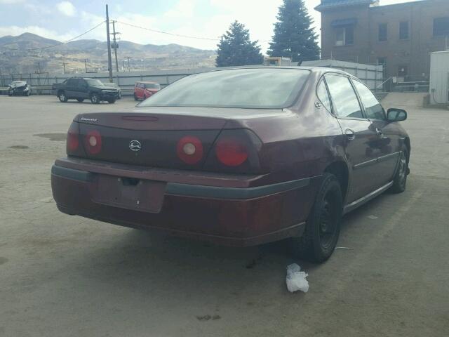 2G1WF55E9Y9136941 - 2000 CHEVROLET IMPALA RED photo 4