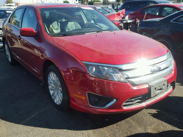 3FADP0L34CR365441 - 2012 FORD FUSION HYB RED photo 1