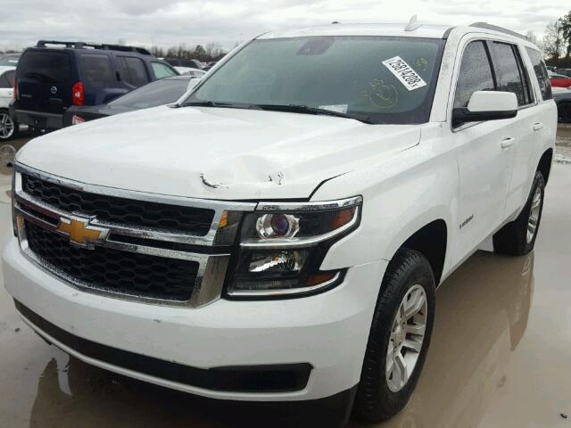 1GNSCBKC5FR525196 - 2015 CHEVROLET TAHOE C150 WHITE photo 2