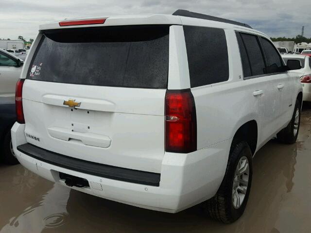 1GNSCBKC5FR525196 - 2015 CHEVROLET TAHOE C150 WHITE photo 4