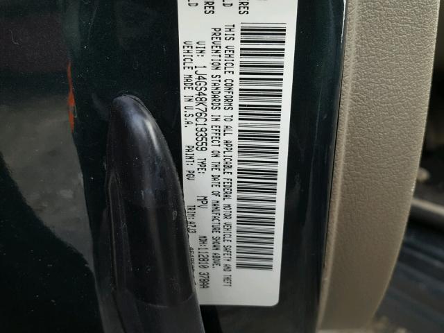 1J4GS48K76C193559 - 2006 JEEP GRAND CHER GREEN photo 10