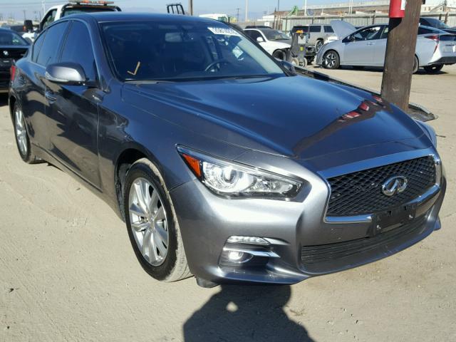 JN1BV7AP1FM351874 - 2015 INFINITI Q50 BASE CHARCOAL photo 1