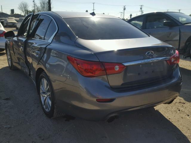 JN1BV7AP1FM351874 - 2015 INFINITI Q50 BASE Grafito foto 3