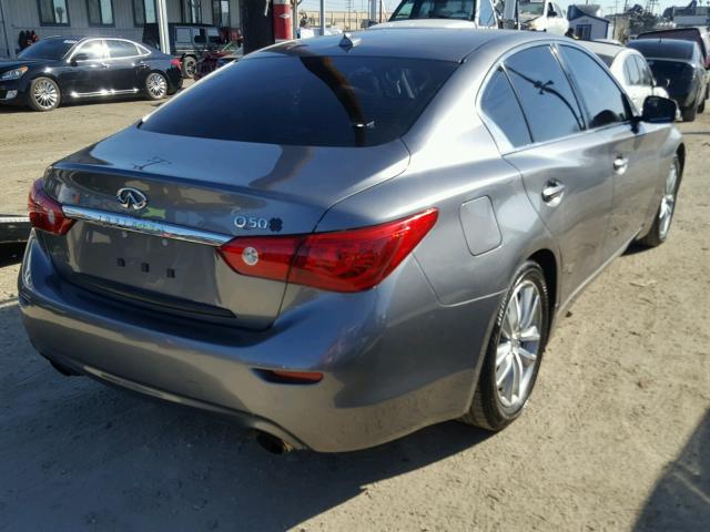 JN1BV7AP1FM351874 - 2015 INFINITI Q50 BASE Grafito foto 4