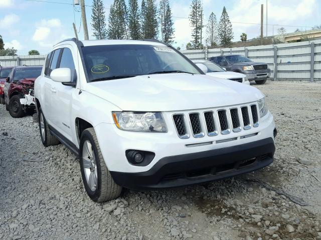 1C4NJDEB8ED661635 - 2014 JEEP COMPASS LA WHITE photo 1