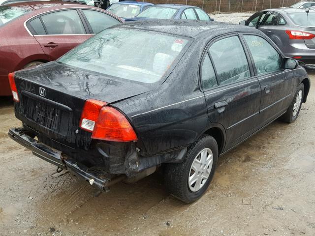 2HGES16514H543806 - 2004 HONDA CIVIC LX BLACK photo 4