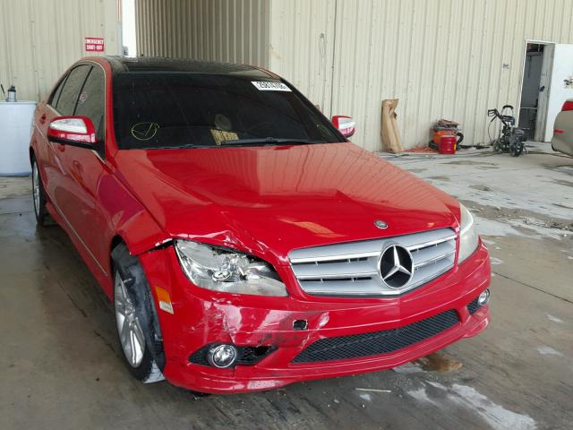 WDDGF54X28R032964 - 2008 MERCEDES-BENZ C 300 RED photo 1