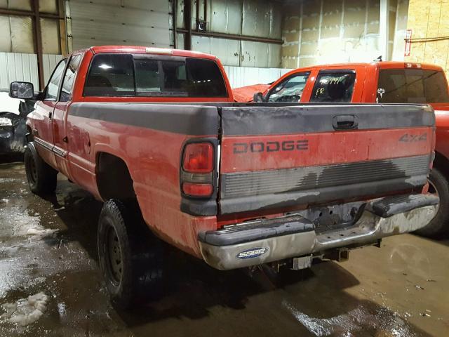 3B7KF23731G235274 - 2001 DODGE RAM 2500 RED photo 3