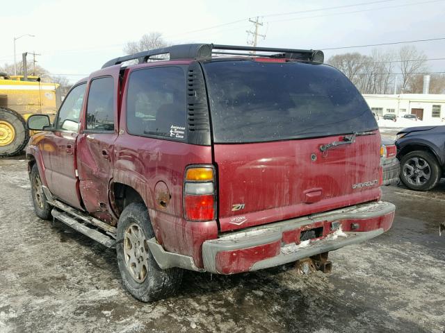 1GNEK13Z34R237798 - 2004 CHEVROLET TAHOE K150 MAROON photo 3