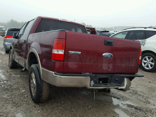 1FTPW12V26KD84629 - 2006 FORD F150 SUPER MAROON photo 3