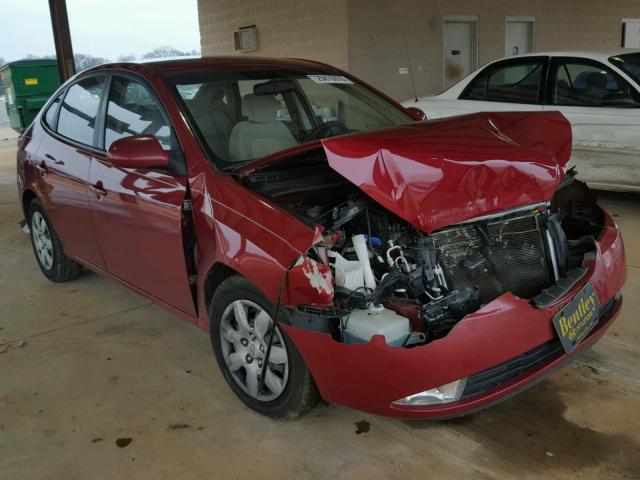 KMHDU46D78U455340 - 2008 HYUNDAI ELANTRA GL RED photo 1