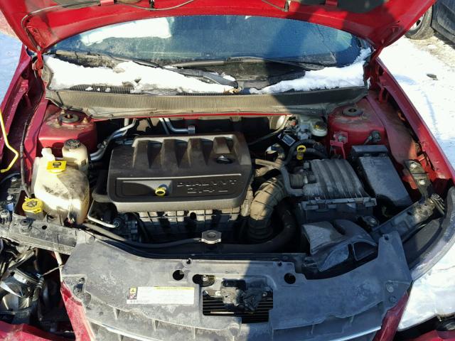 1C3CC5FB4AN202732 - 2010 CHRYSLER SEBRING LI RED photo 7