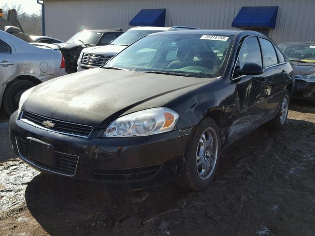 2G1WT58K869366784 - 2006 CHEVROLET IMPALA LT BLACK photo 2