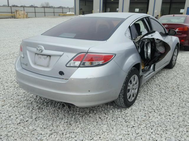 1YVHZ8BH6B5M09095 - 2011 MAZDA 6 I GRAY photo 4