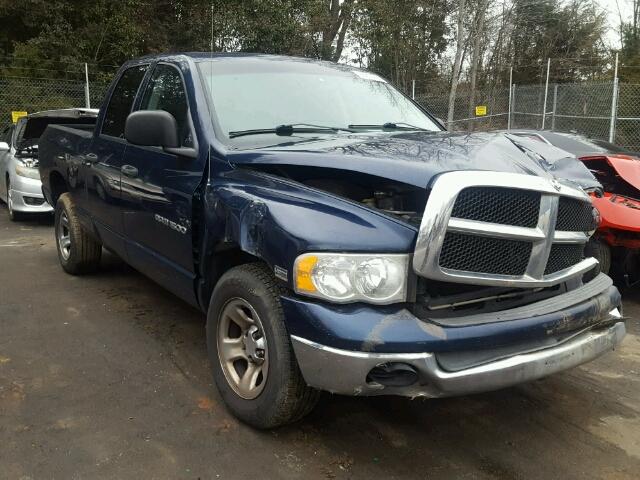 1D7HA18D64S577841 - 2004 DODGE RAM 1500 S BLUE photo 1