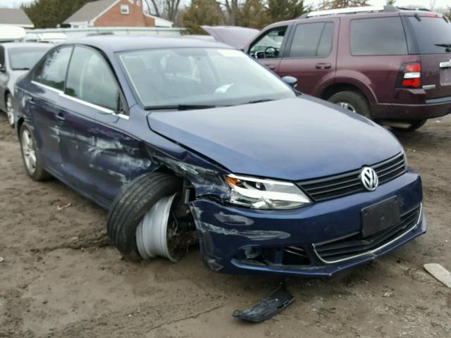 3VWLL7AJ6EM260943 - 2014 VOLKSWAGEN JETTA TDI BLUE photo 1